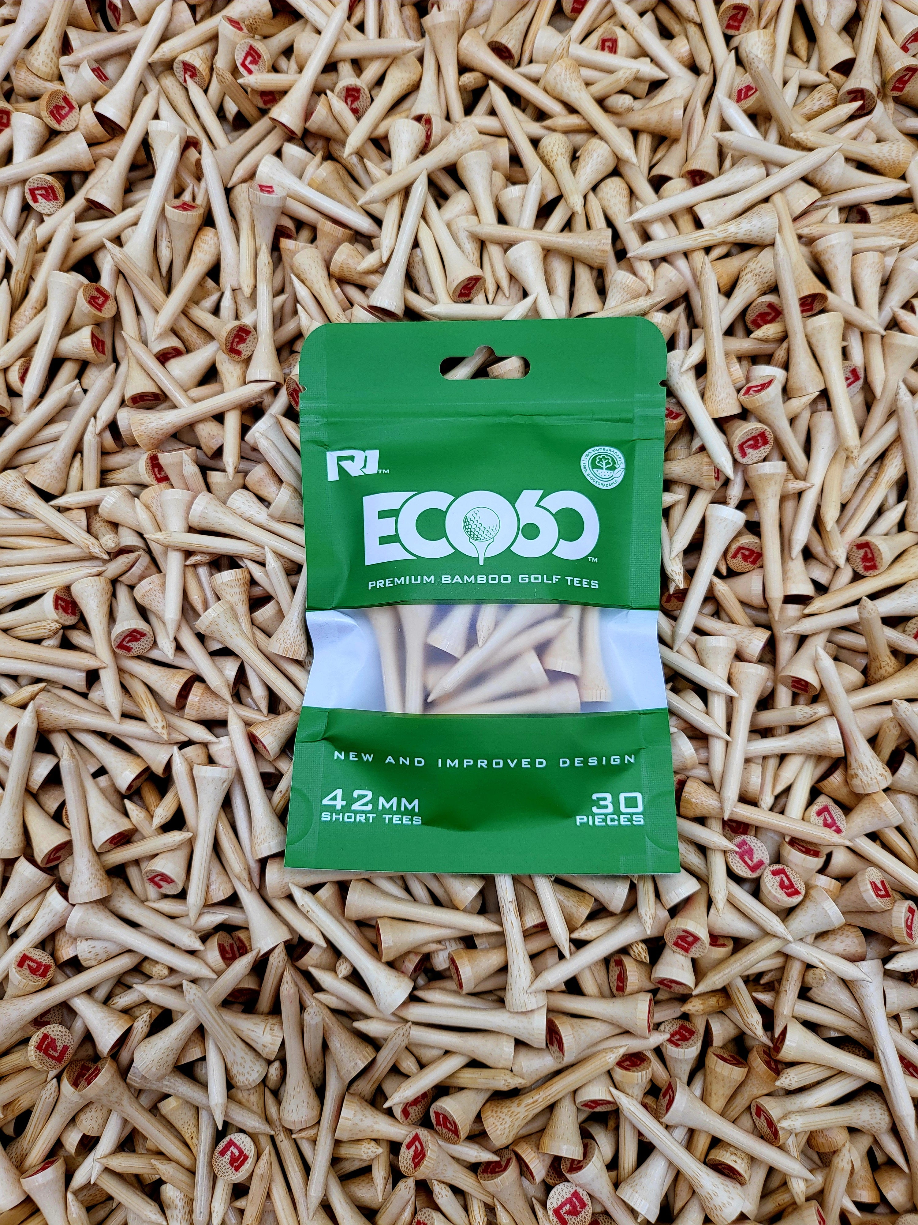 Eco60 Bamboo Golf Tees – 42mm