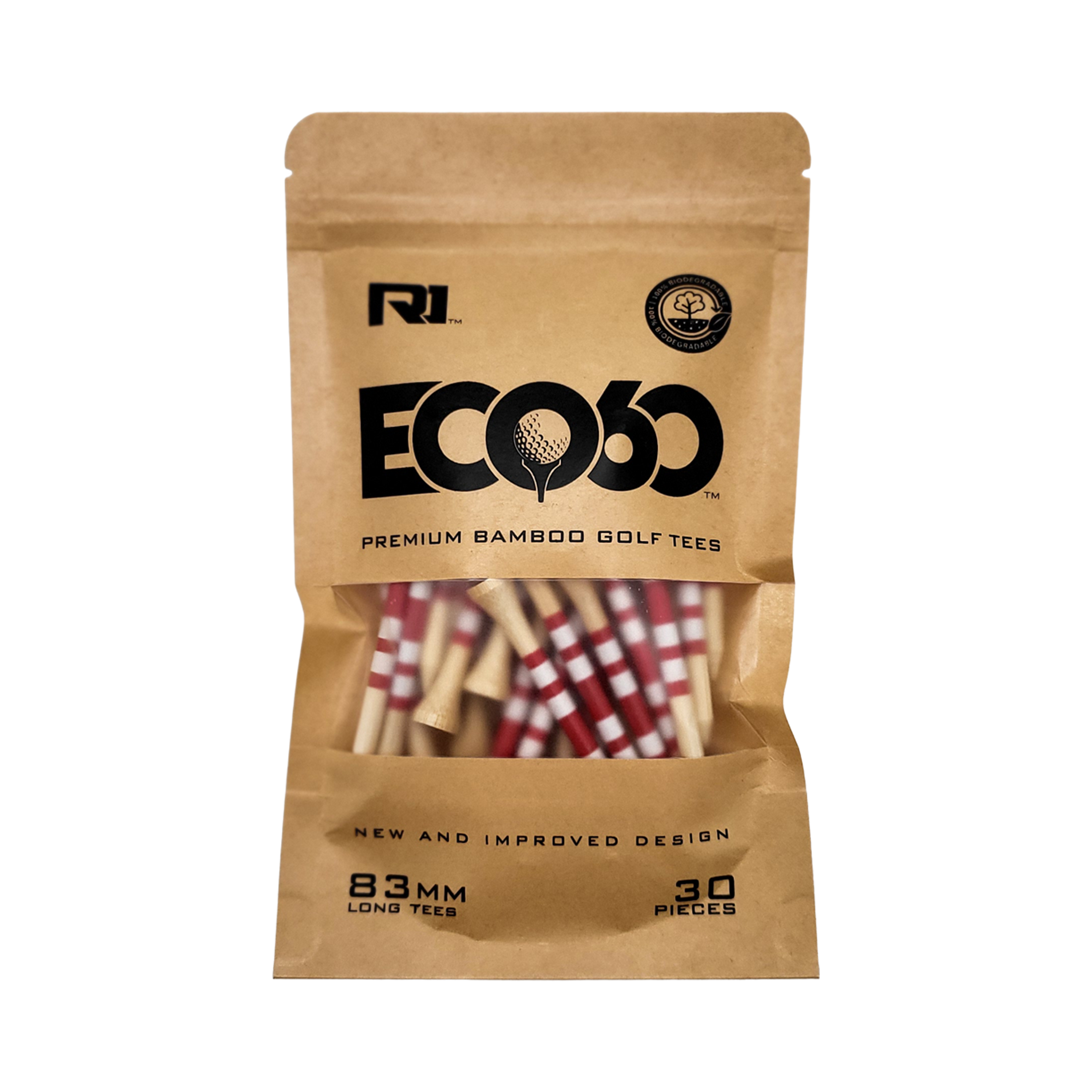 Eco60 Bamboo Golf Tees – 83mm